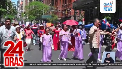 Parade at performances, nagpasaya sa selebrasyon ng mga Pinoy sa New York | 24 Oras