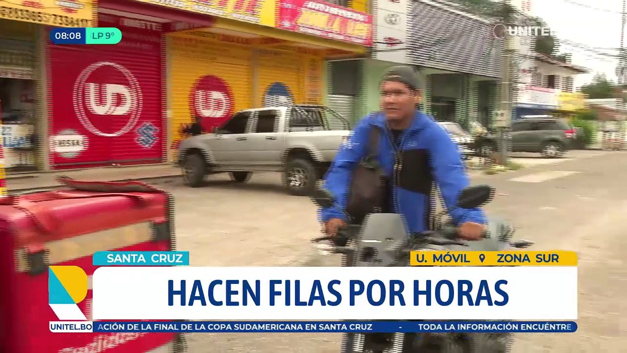 Estaciones de servicios con largas filas, conductores esperan más de cinco horas en Santa Cruz