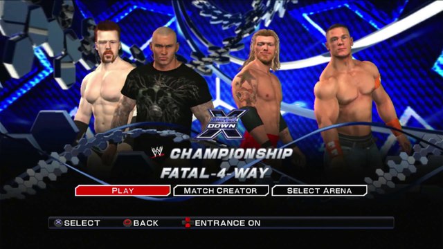 WWE Smackdown vs. Raw 2011 - Randy Orton vs. Edge vs. Sheamus vs. John Cena