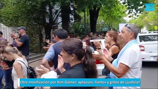 Otra movilización por Kim Gómez: aplausos, llantos y gritos de ¡justicia!