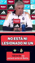 Más problemas en el Madrid: Valverde, baja ante el Betis