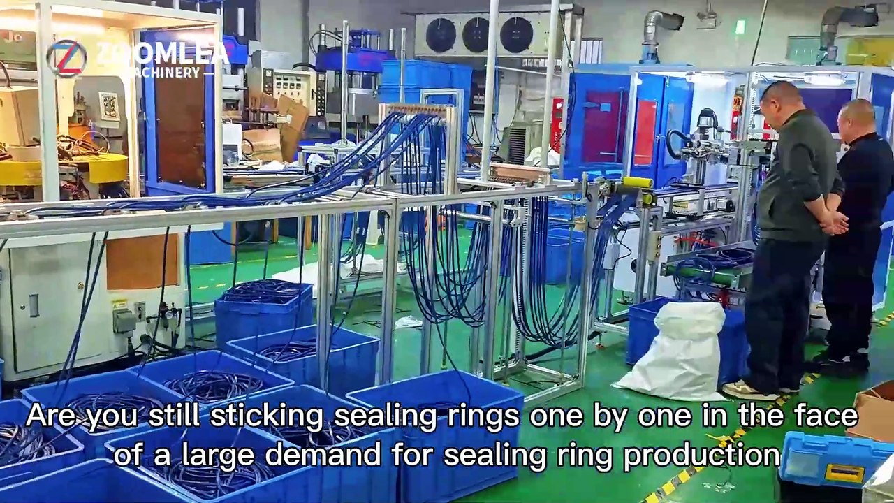 Multi station collaborative operation，Fully automatic mechanization of sealing ring bonding machine，Easily handle large-scale production of sealing rings