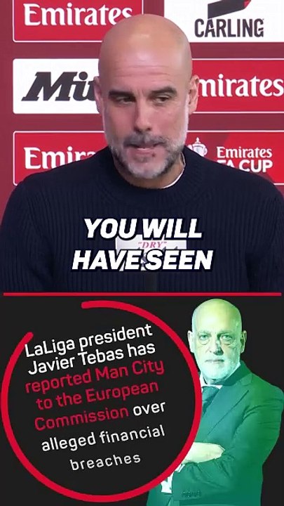"Next. Next. Next!" - Pep has no time for Tebas questions