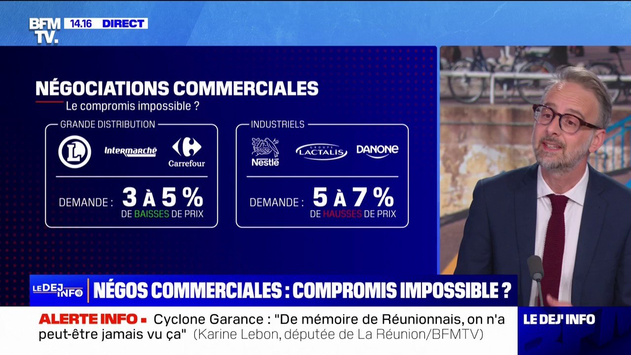 Prix de l'alimentaire: dernier jour de négociations sous tension entre les industriels et la grande distribution