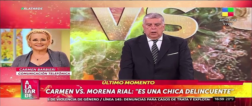 El enojo de Carmen Barbieri en A la tarde por la polémica con Morena Rial