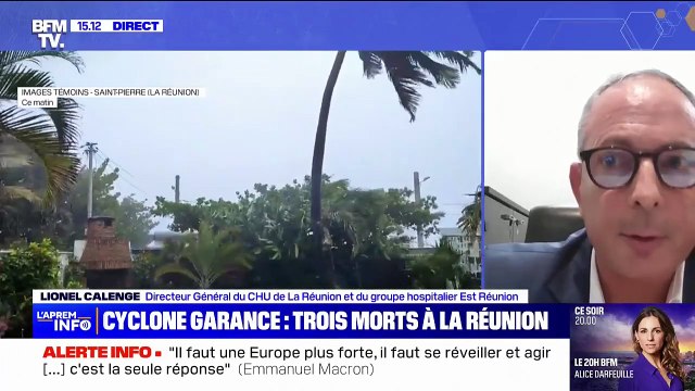 Cyclone Garance: Nous avons une rupture d'approvisionnement en eau sur le groupe hospitalier Est Réunion , annonce Lionel Calenge, directeur général du CHU de La Réunion