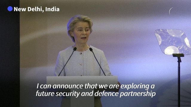 EU eyeing India defence and security partnership, says von der Leyen