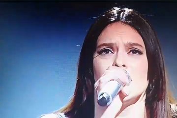 FRANCESCA MICHIELIN FANGO IN PARADISO FESTIVAL DI SANREMO 25 1 SERATA