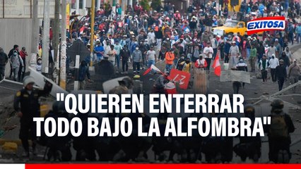 Harold Forsyth sobre muertes en protestas durante gobierno de Boluarte: "Quieren enterrar todo bajo la alfombra"