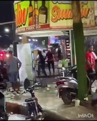 Pelea a botellazos en SPM