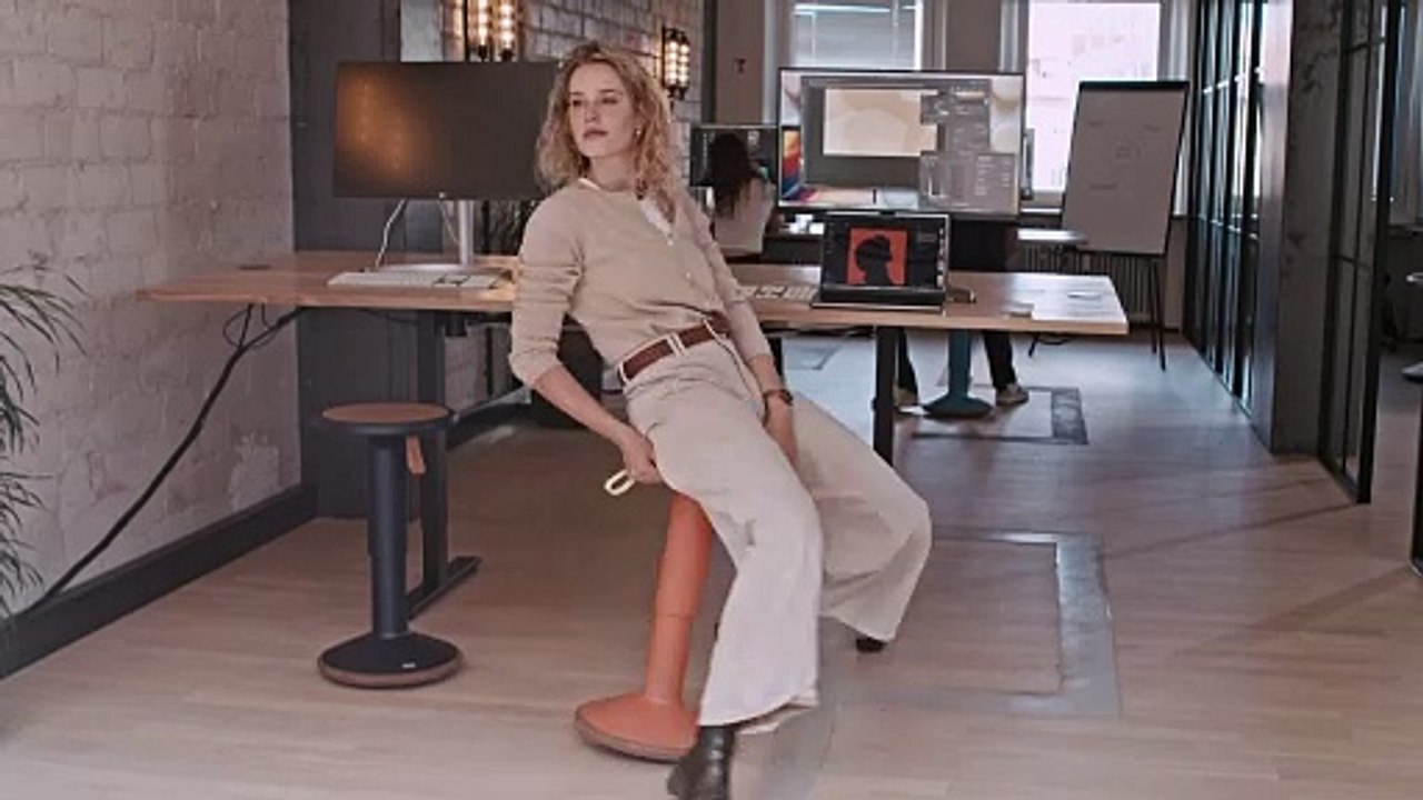Eine deutsche marke für bürostühle zeigt mit dem eco up einen praktischen & nachhaltigen hocker