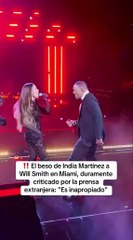 Así fue el beso entre India Martínez y Will Smith