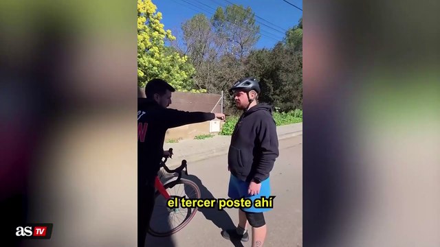 Ibai Llanos aprende a montar en bicicleta