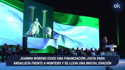 Juanma Moreno exige una financiación justa para Andalucía frente a Montero y se lleva una brutal ovación