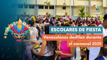 Inicia en Venezuela los desfiles escolares de carnaval 2025