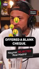 Neymar rejected Madrid despite TRIPLE Barca salary