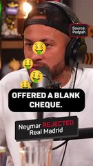 Neymar rejected Madrid despite TRIPLE Barca salary