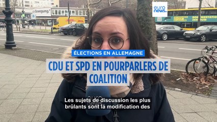 Allemagne : début des négociations de coalition entre la CDU et le SPD