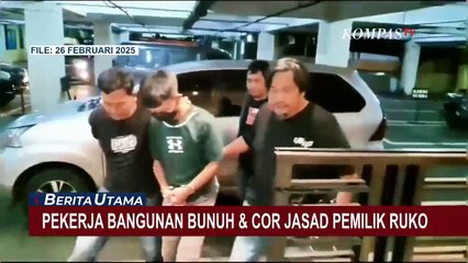 Pekerja Bangunan Bunuh dan Cor Pemilik Ruko di Rawamangun