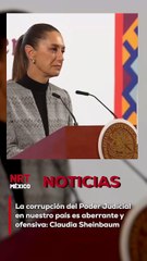 La mandataria señaló la corrupción dentro del Poder Judicial como un problema grave que afecta la justicia y la confianza de los ciudadanos.