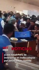 El evento de inversiones en India, promovido por el primer ministro, se descontroló cuando los invitados se enfrentaron por la comida de la barra libre.