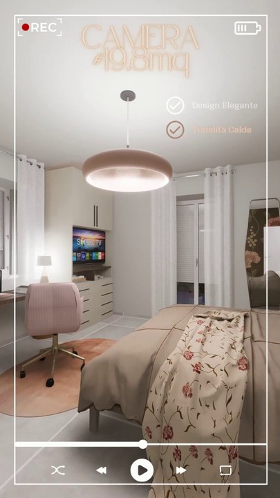 Come arredare una Camera di 19.8mq