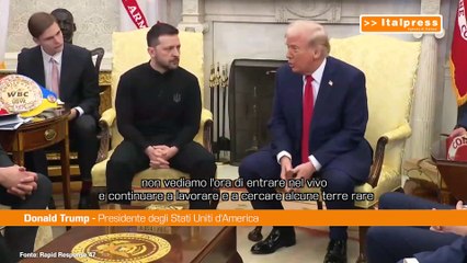 Trump a Zelensky "Vogliamo un accordo sulle terre rare"