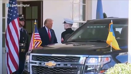 Trump recibe a Zelenski con un cumplido en la Casa Blanca