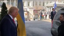 Trump immediately comments on Zelensky’s outfit as pair meet at White House for critical Ukraine talks
