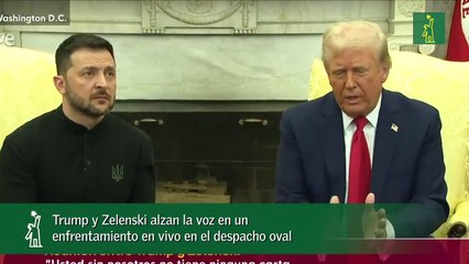 Trump y Zelenski alzan la voz en un enfrentamiento en vivo en el despacho oval_1
