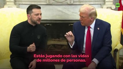 La discusión de Trump y Zelenzky en la Casa Blanca