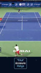 Dubaï - Monstrueux en défense, Auger-Aliassime écoeur Halys