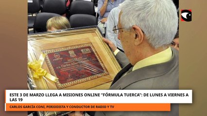 Este 3 de marzo llega a Misiones Online “Fórmula Tuerca” de lunes a viernes a las 19
