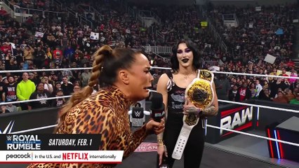 Rhea Ripley and Bayley knock Nia Jax from the ring_ Raw highlights, Jan. 13, 2025
