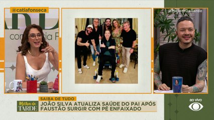JOÃO Silva dá notícias sobre a saúde do pai FAUSTÃO | Melhor da Tarde