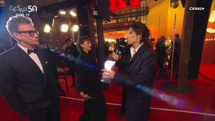 Michel Hazanavicius et Bérénice Bejo aux César, capture d'écran Canal+.