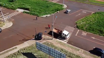 Imagens aéreas registram acidente entre Parati e Puma 7900