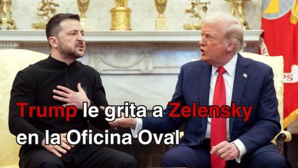 Trump suspende reunión con Zelensky tras gritarle en la Oficina Oval