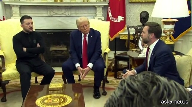 Urla alla Casa Bianca, Trump: Zelensky torni se pronto per la pace