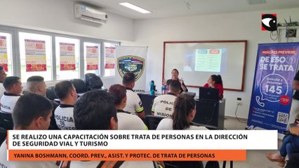 Personal de Seguridad Vial y Turismo se capacitó en trata de personas y grooming