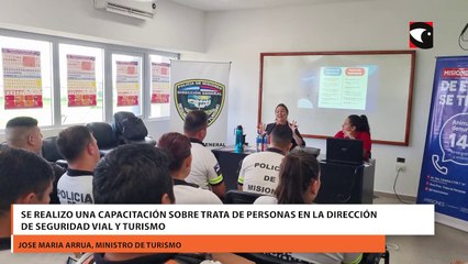 Se realizo una capacitación sobre Trata de Personas en la Dirección de Seguridad Vial y Turismo