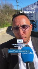 Une banderole de soutien aux dirigeants déployée par des supporters de l'OM à La Commanderie