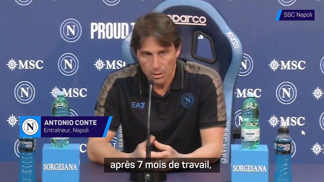 Napoli - Conte : Le classement ne doit pas être une source de pression