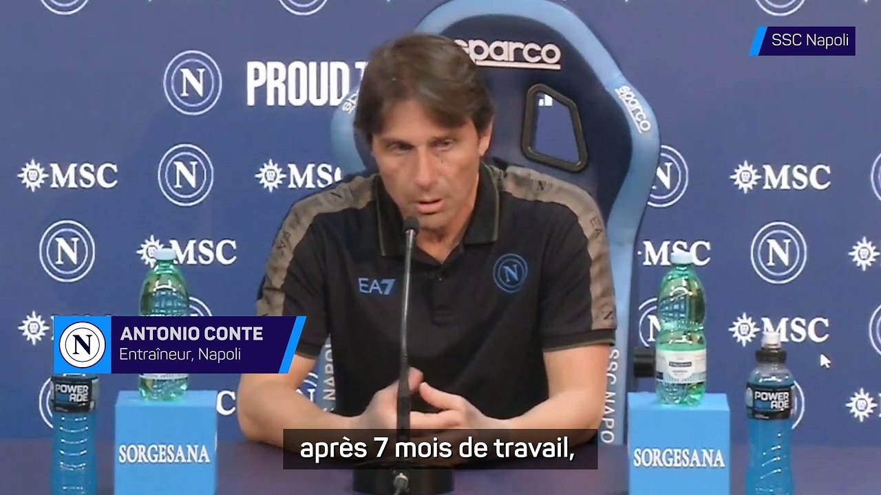 Napoli - Conte : "Le classement ne doit pas être une source de pression"