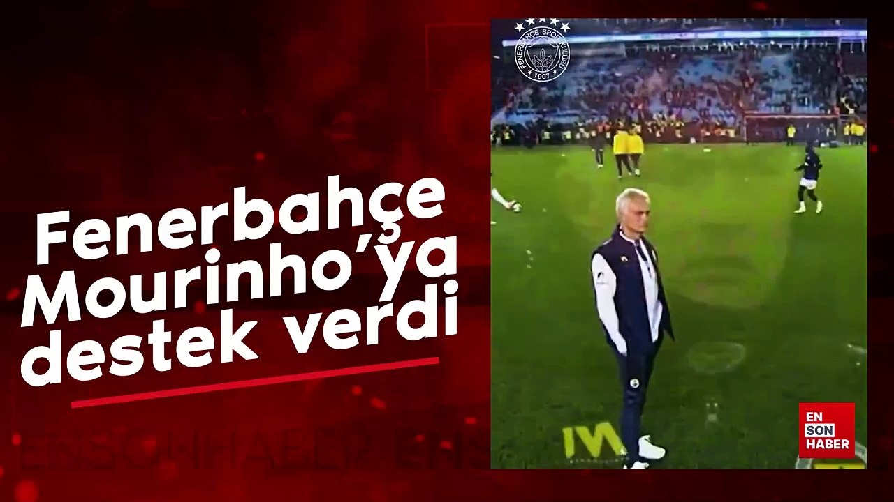 Fenerbahçe'den Mourinho'ya destek videosu