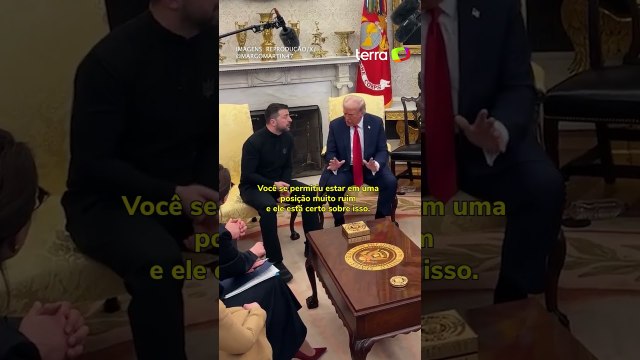 Trump e Zelensky batem boca em reunião na Casa Branca #shorts