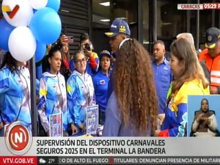 Gobierno Nacional supervisa dispositivo de seguridad carnavales seguros y felices 2025