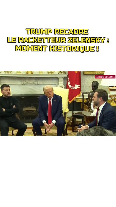 Donald Trump ne cède pas à la guerre, et humilie Vlodymyr Zelensky #russie #Trump #humiliation #rencontre #3emeguerremondial #ukraine #zelensky #poutine