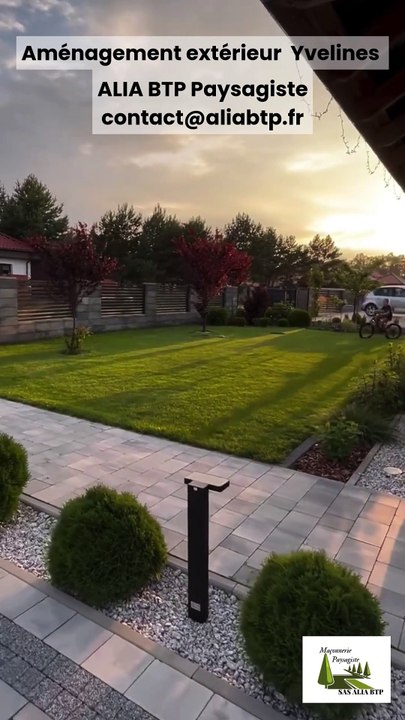 Aménagement extérieur ALIA BTP Paysagiste Yvelines  #aménagementextérieur