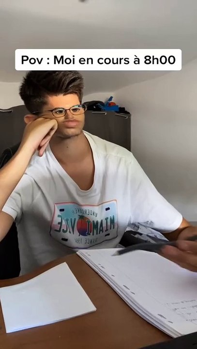 Moi en cours à 8h 🤣